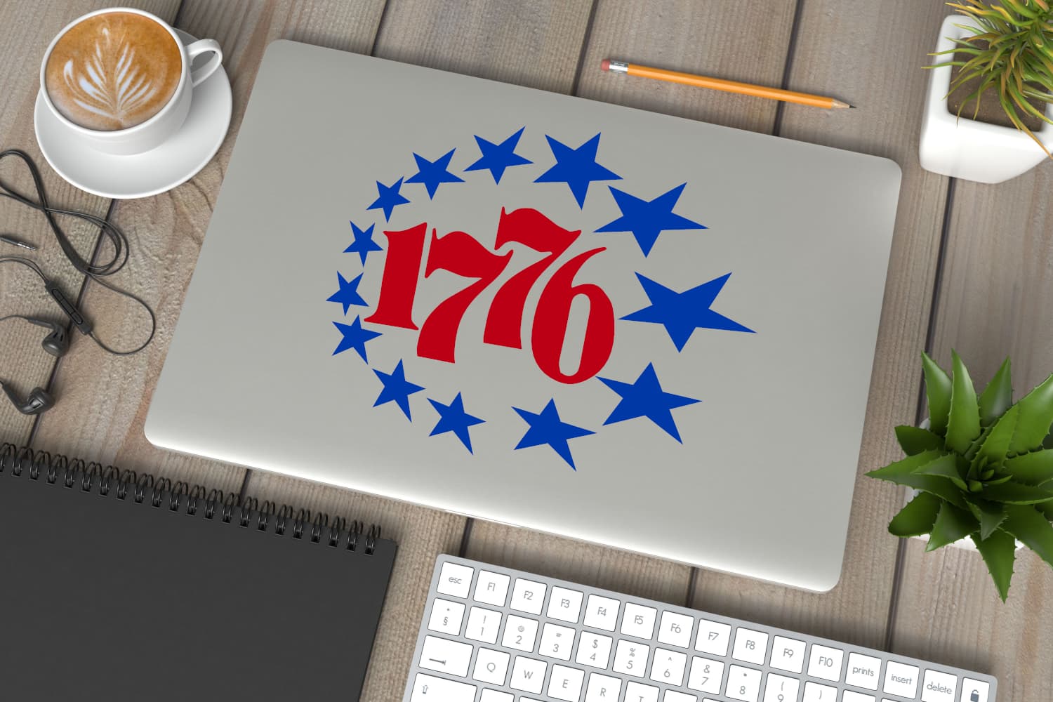 1776 with 13 Stars Circle Decal - Image 14