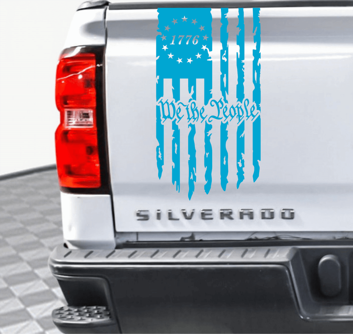1776 We The People Flag Decal - Image 7