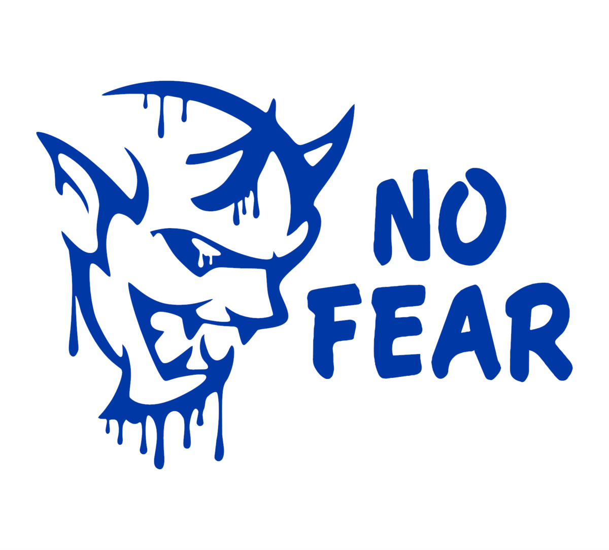 Dripping Demon No Fear Decal - Image 3