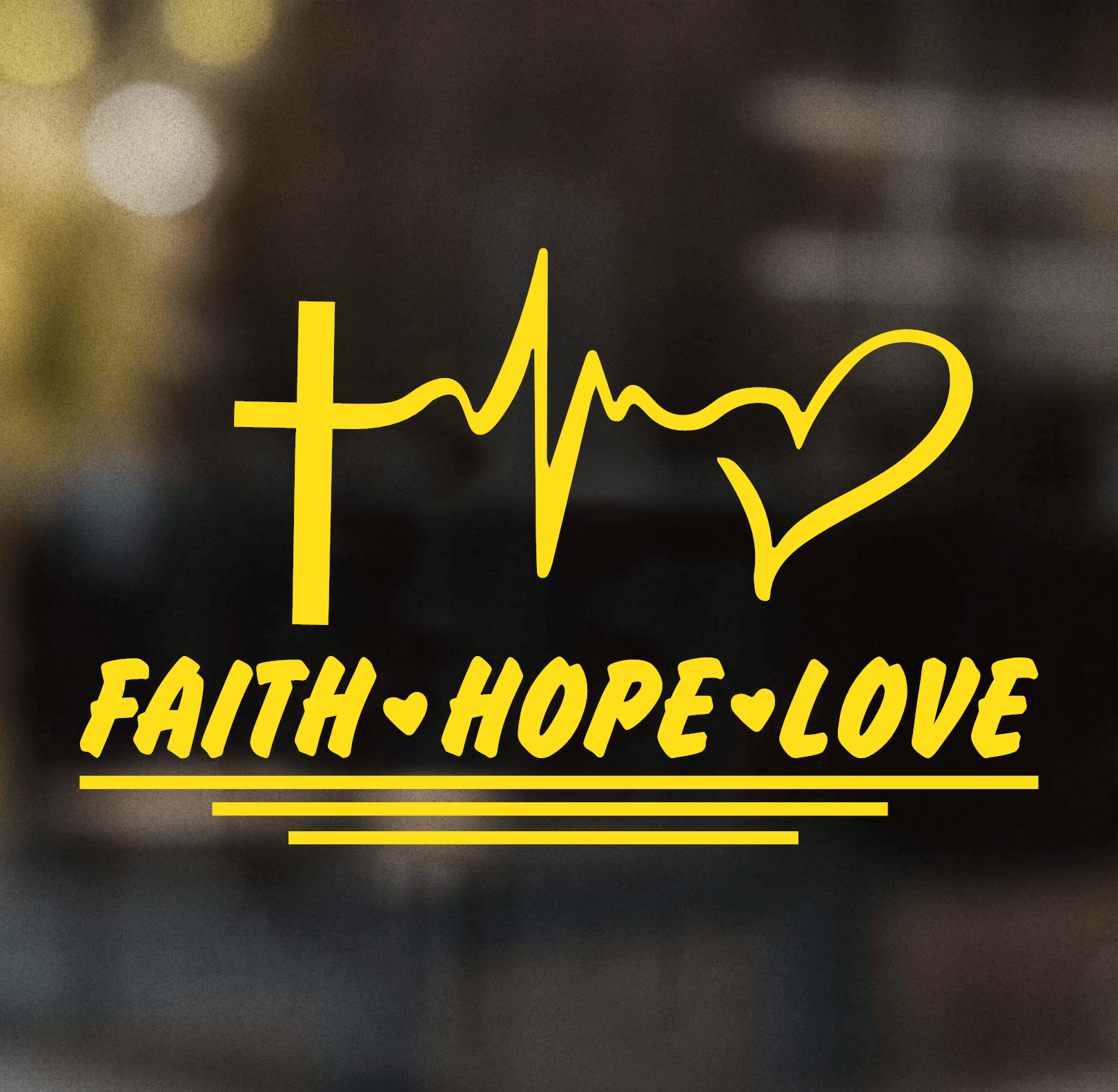 Faith Hope Love Decal - Image 11