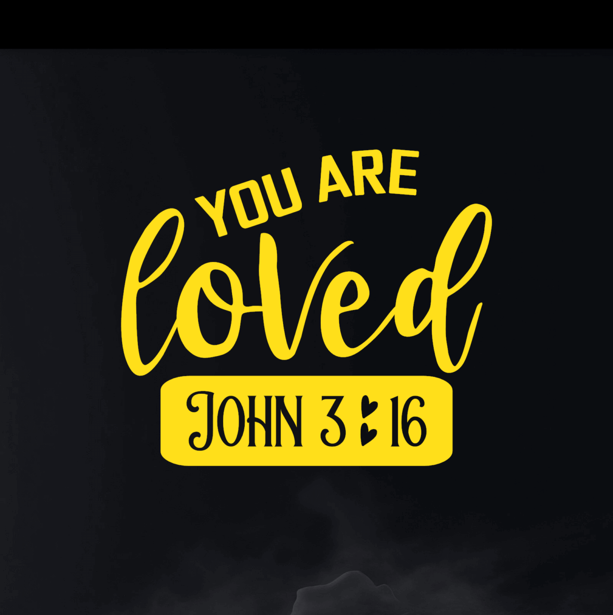You Are Loved John 3:16 Decal - Image 10