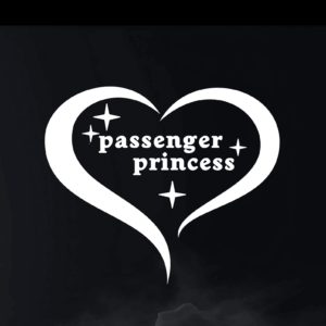 Passenger Princess Decal with Hearts and Stars