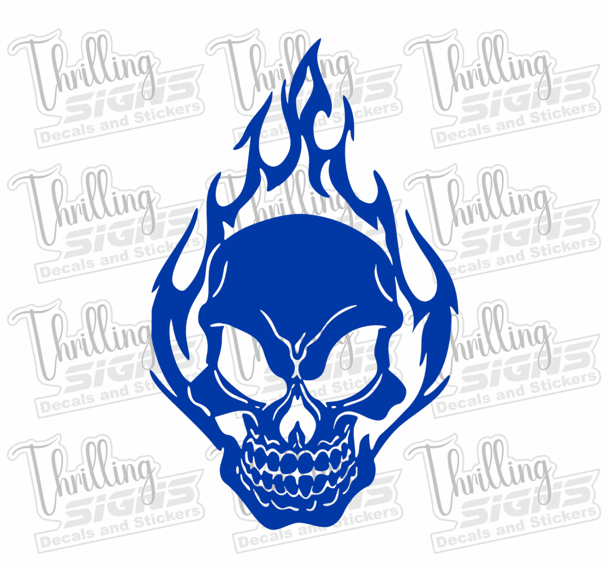 Flame Skull Decal - Image 3