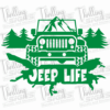 Jeep Life Mountains Decal