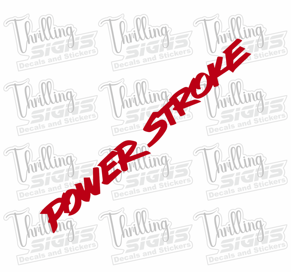 PowerStroke Word Decal - Image 6