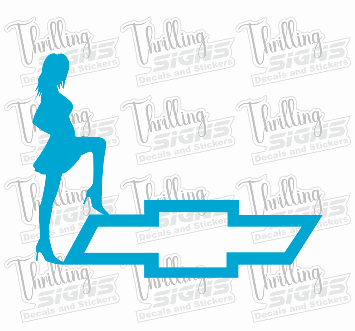 Chevy Girl Decal - Image 6