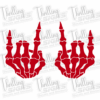Skeleton Rocks Hands Decal