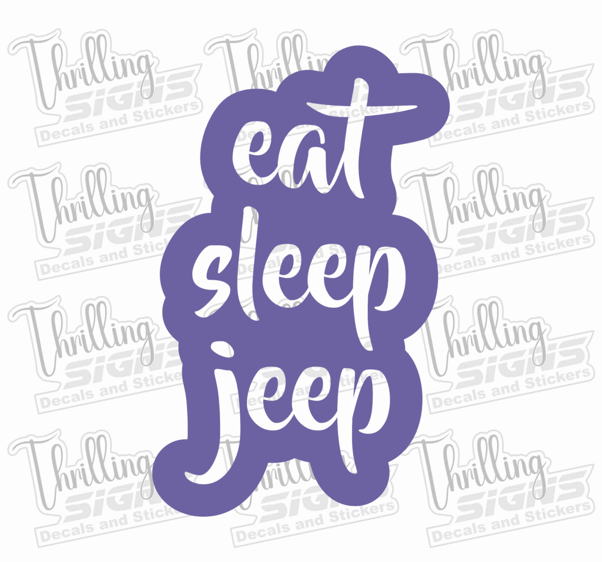 Eat Sleep Jeep Decal