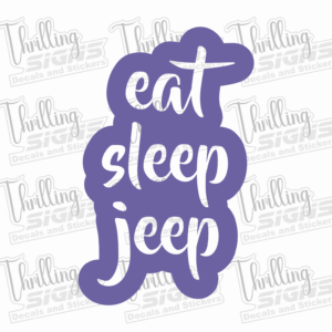 Eat Sleep Jeep Decal