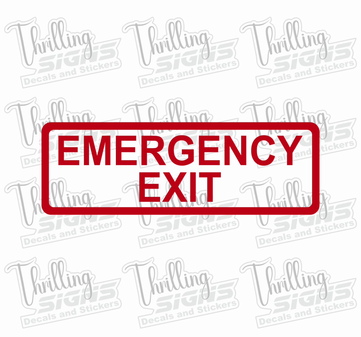 Emergency Exit Decal - Image 3