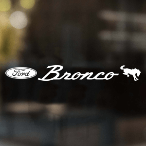 Ford Bronco Horse Windshield Banner Decal