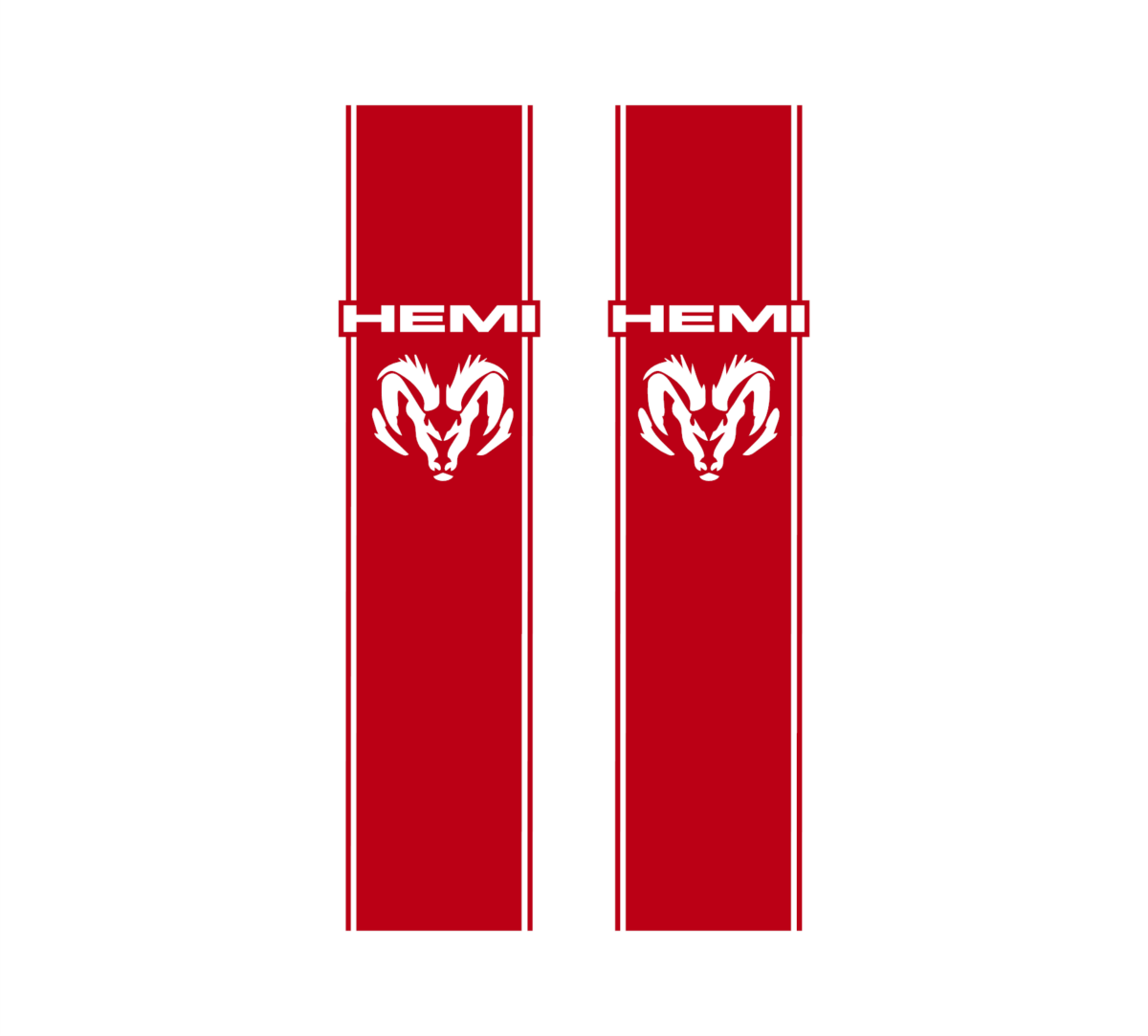 Hemi Ram 2 Truck Bed Stripe Decal - Image 3