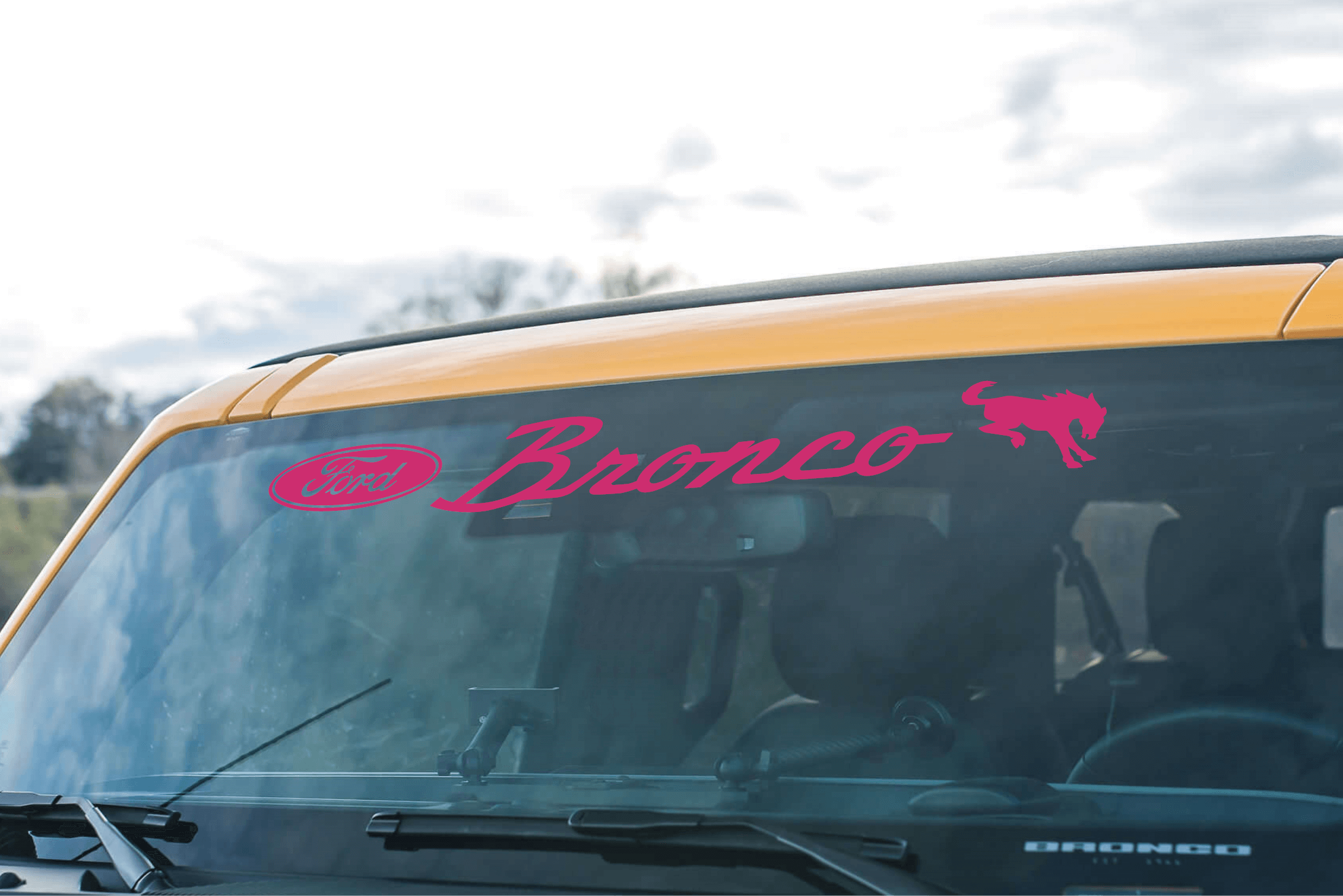Ford Bronco Horse Windshield Banner Decal - Image 5