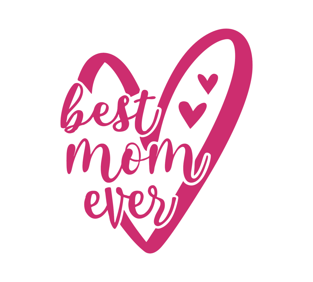 Best Mom Ever Heart Decal - Image 5