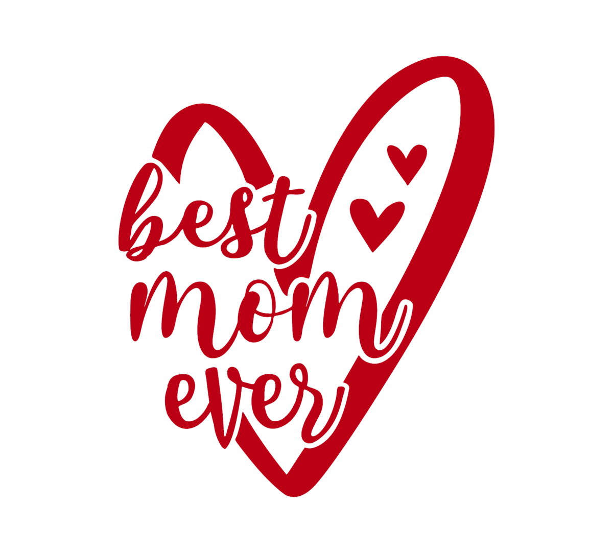 Best Mom Ever Heart Decal - Image 6