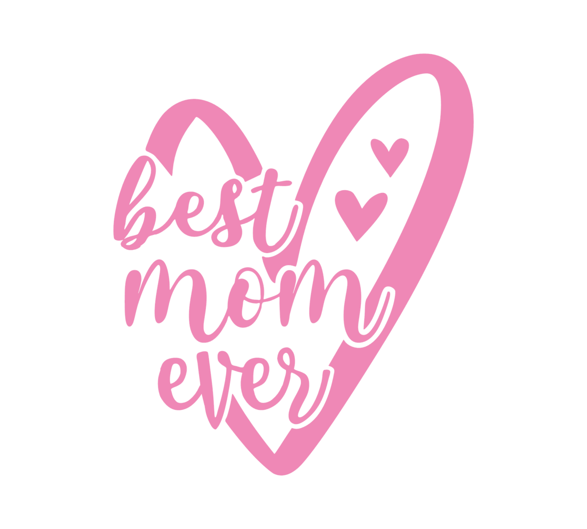 Best Mom Ever Heart Decal - Image 7