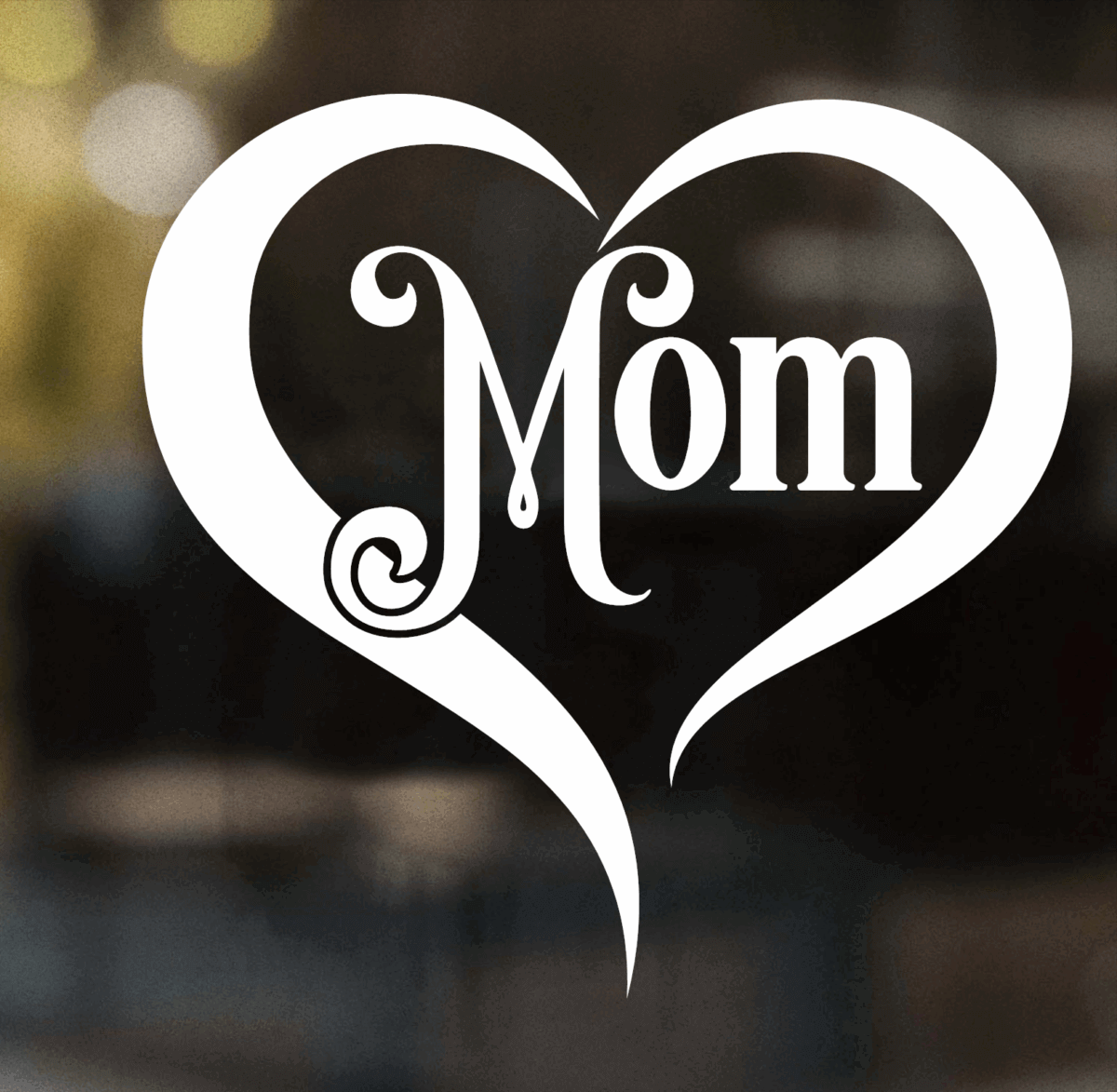 Heart Mom Decal