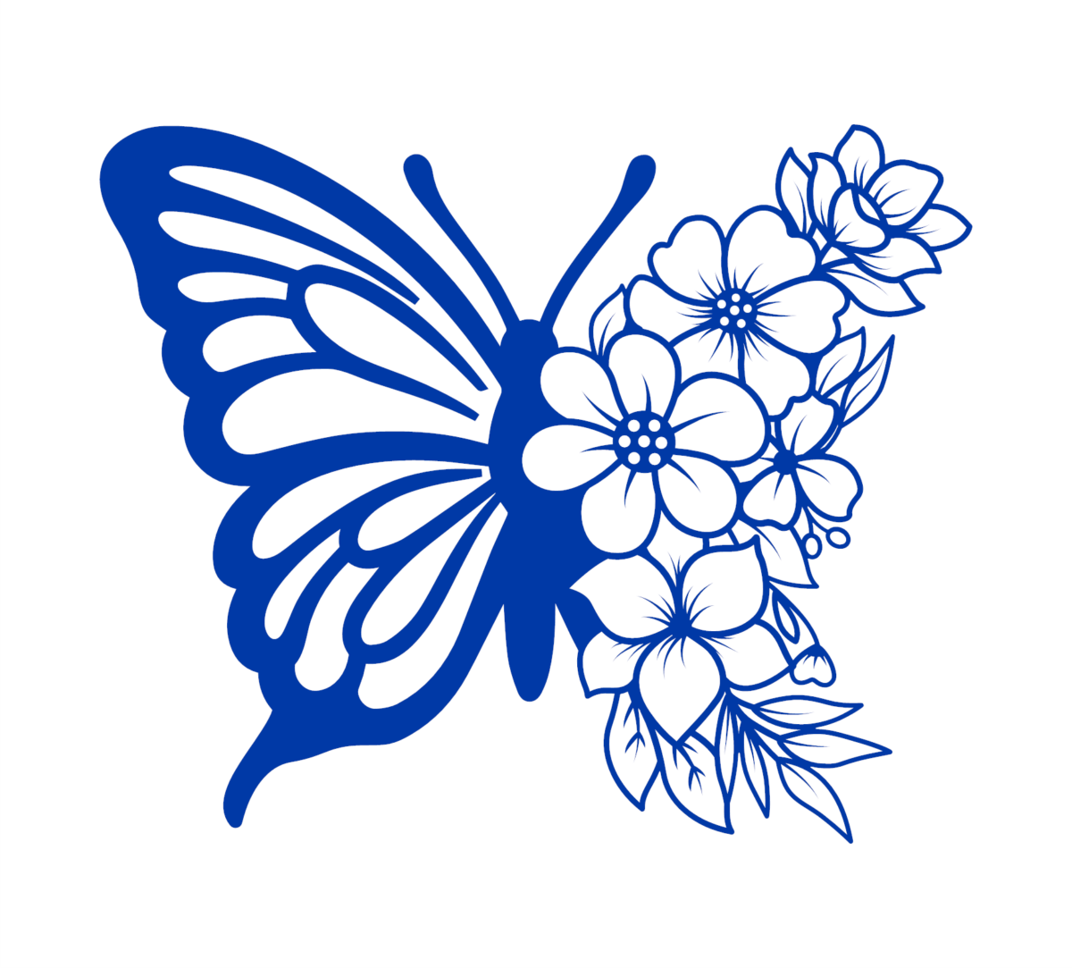 Butterfly Flower Decal - Image 2