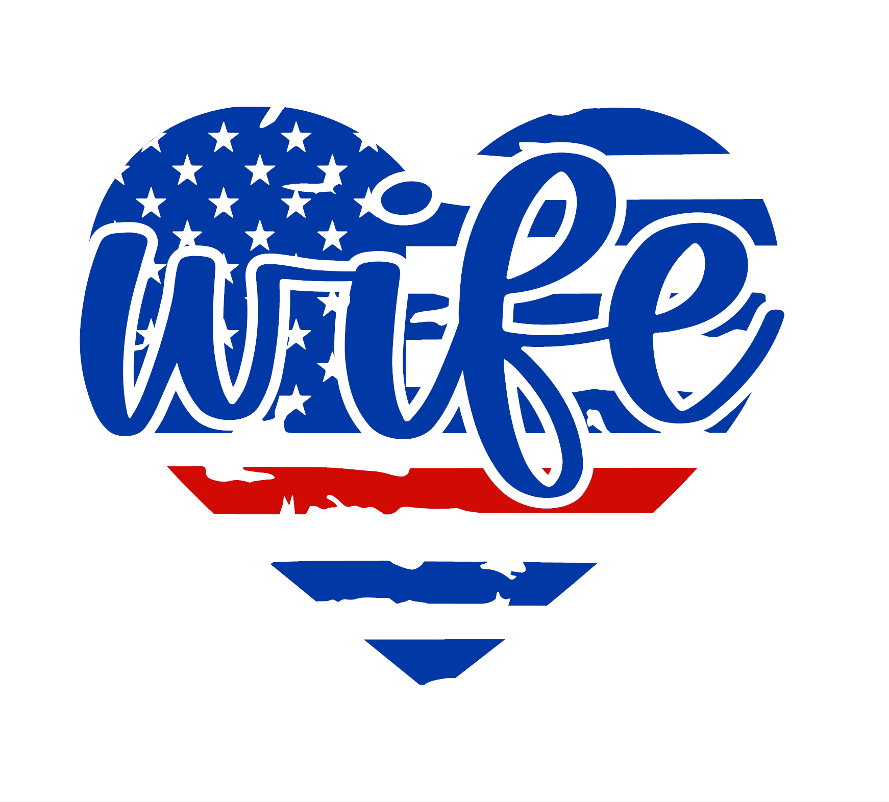 Firefighter Wife Heart Decal - Image 3