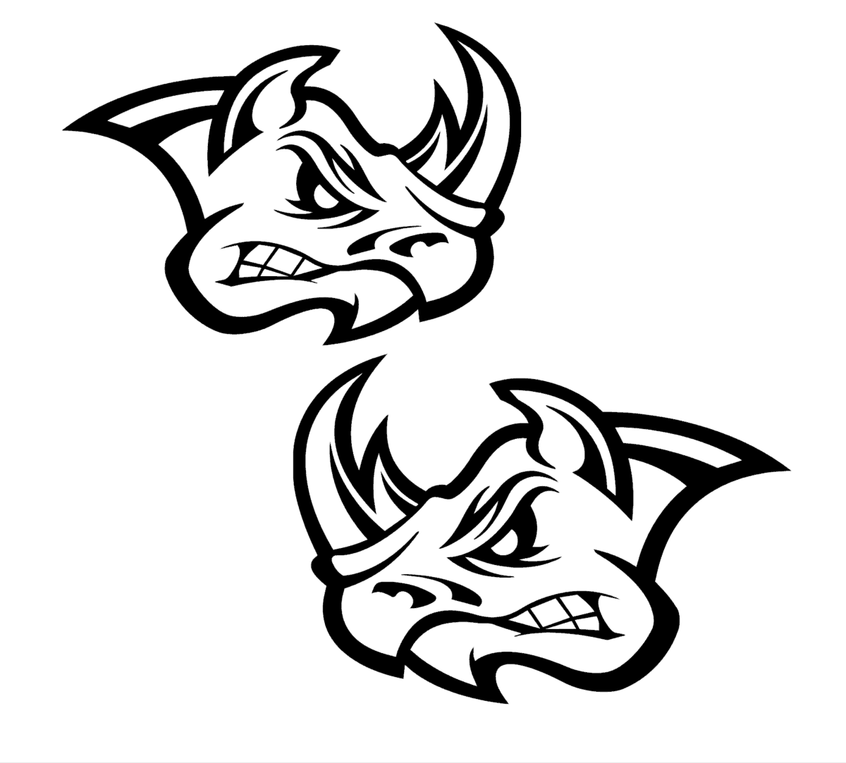 Angry Rhino Decal - Image 2
