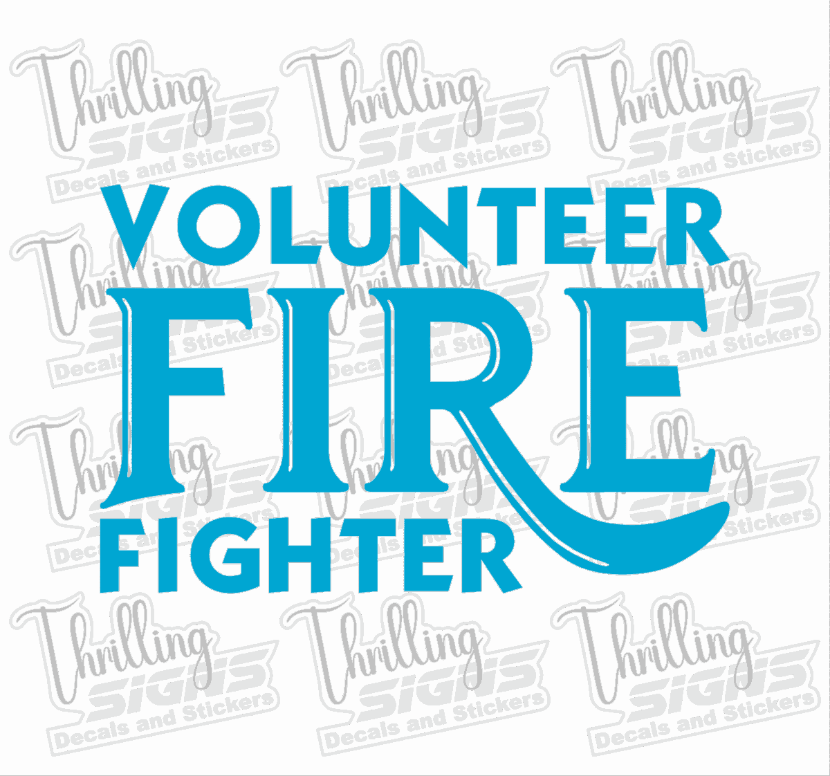 Volunteer Firefighter Decal - Image 6