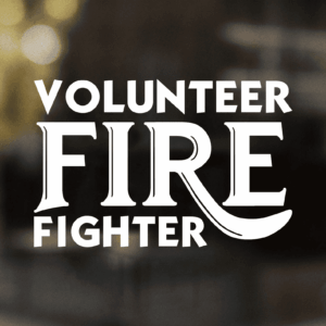 Volunteer Firefighter Decal