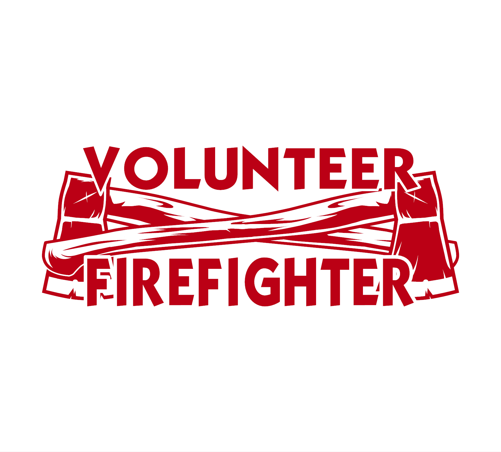 Volunteer Firefighter Axes Decal - Image 5