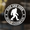 Bigfoot Hide and Seek Champion Decal