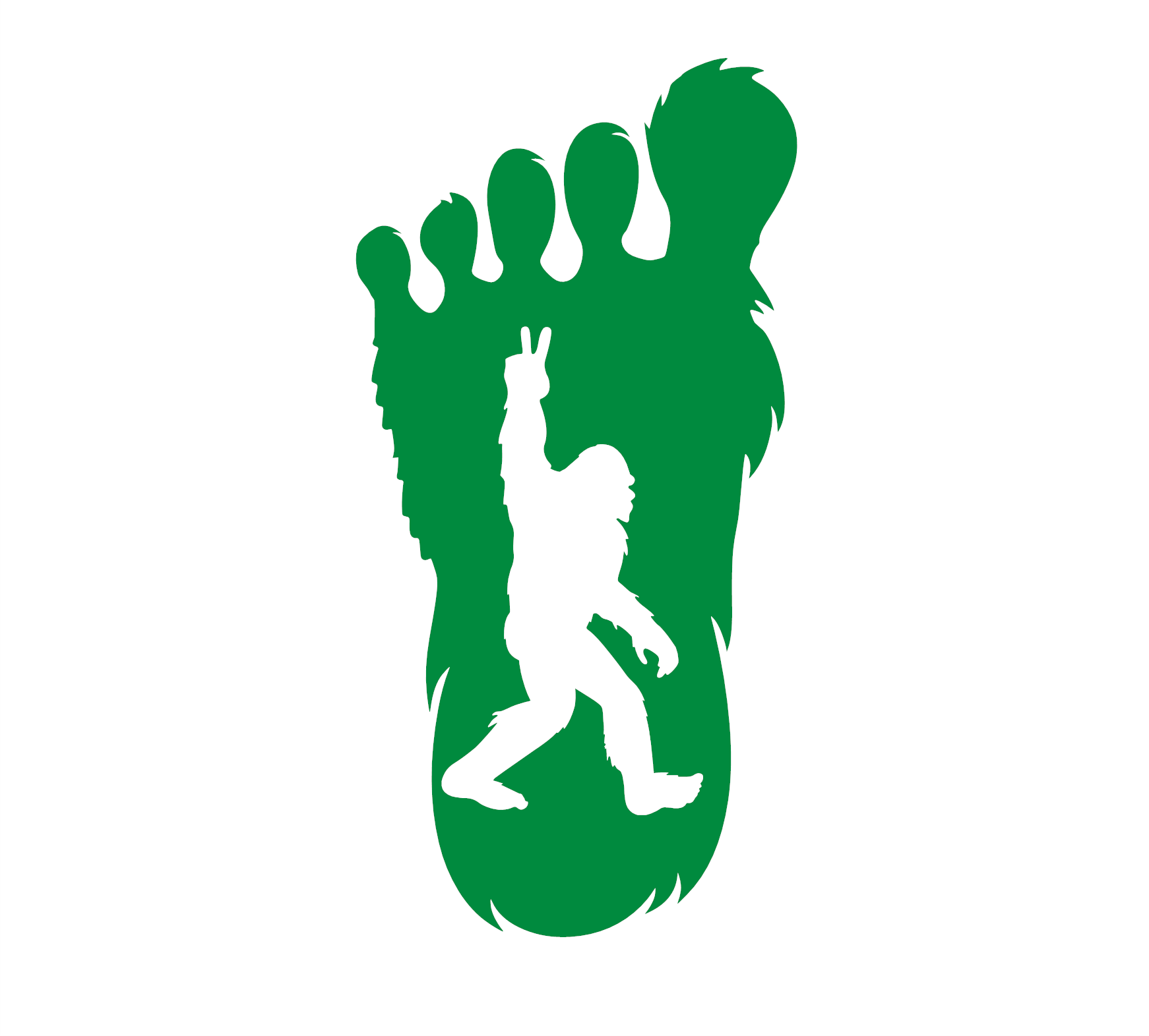 Bigfoot Peace Print Decal - Image 3