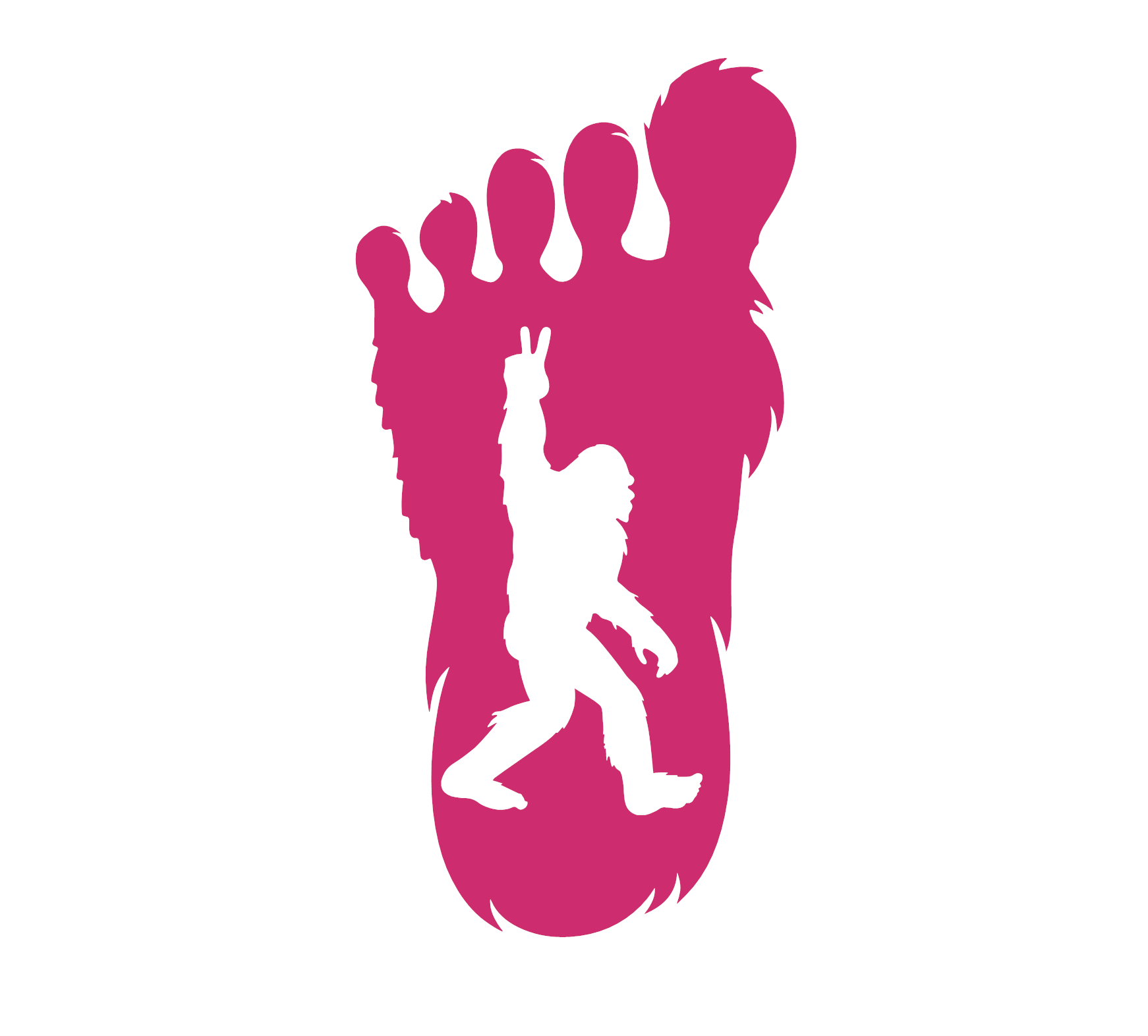 Bigfoot Peace Print Decal - Image 5