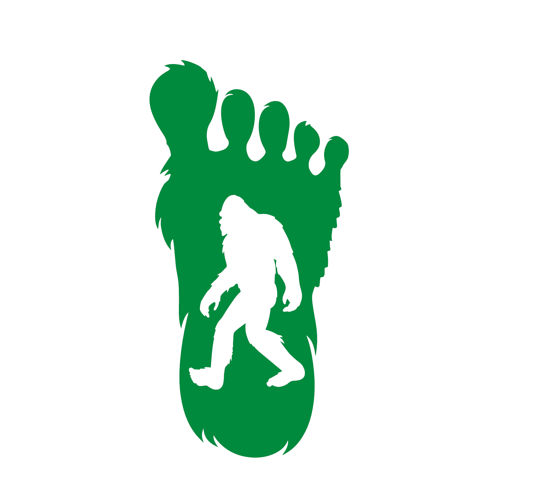 Bigfoot Walking Print Decal - Image 3