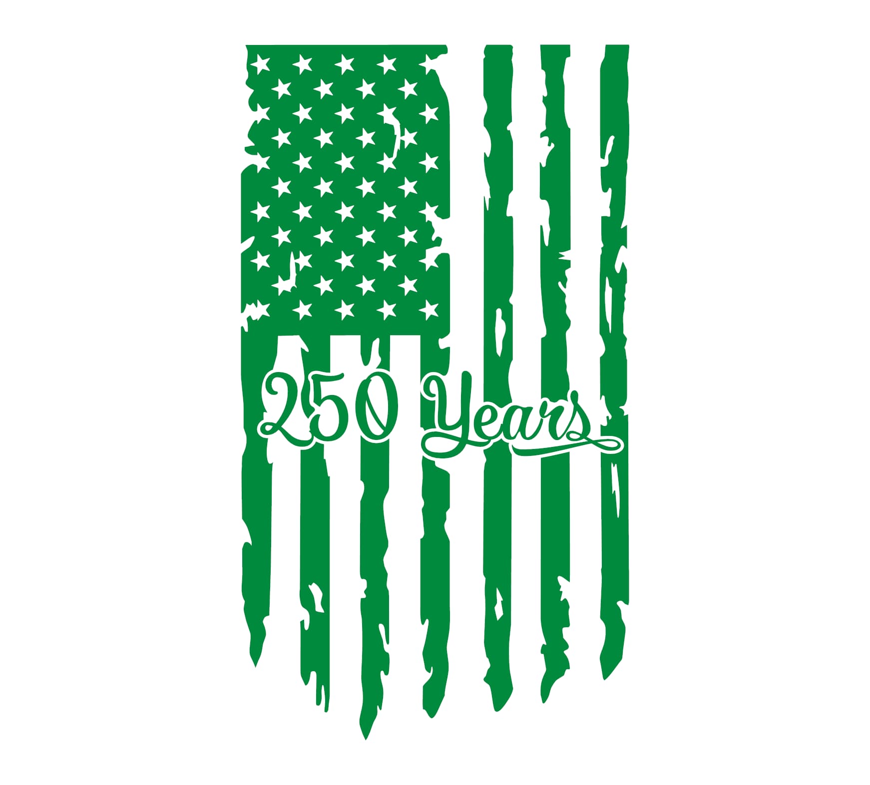 250 Years Hanging Flag Decal - Image 4