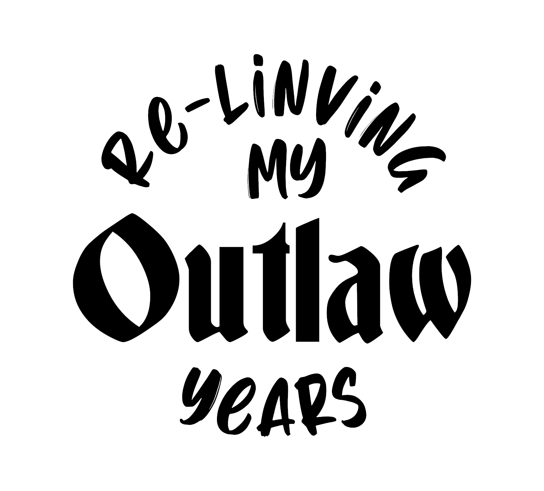 Re-Living My Outlaw Years Decal - Image 2