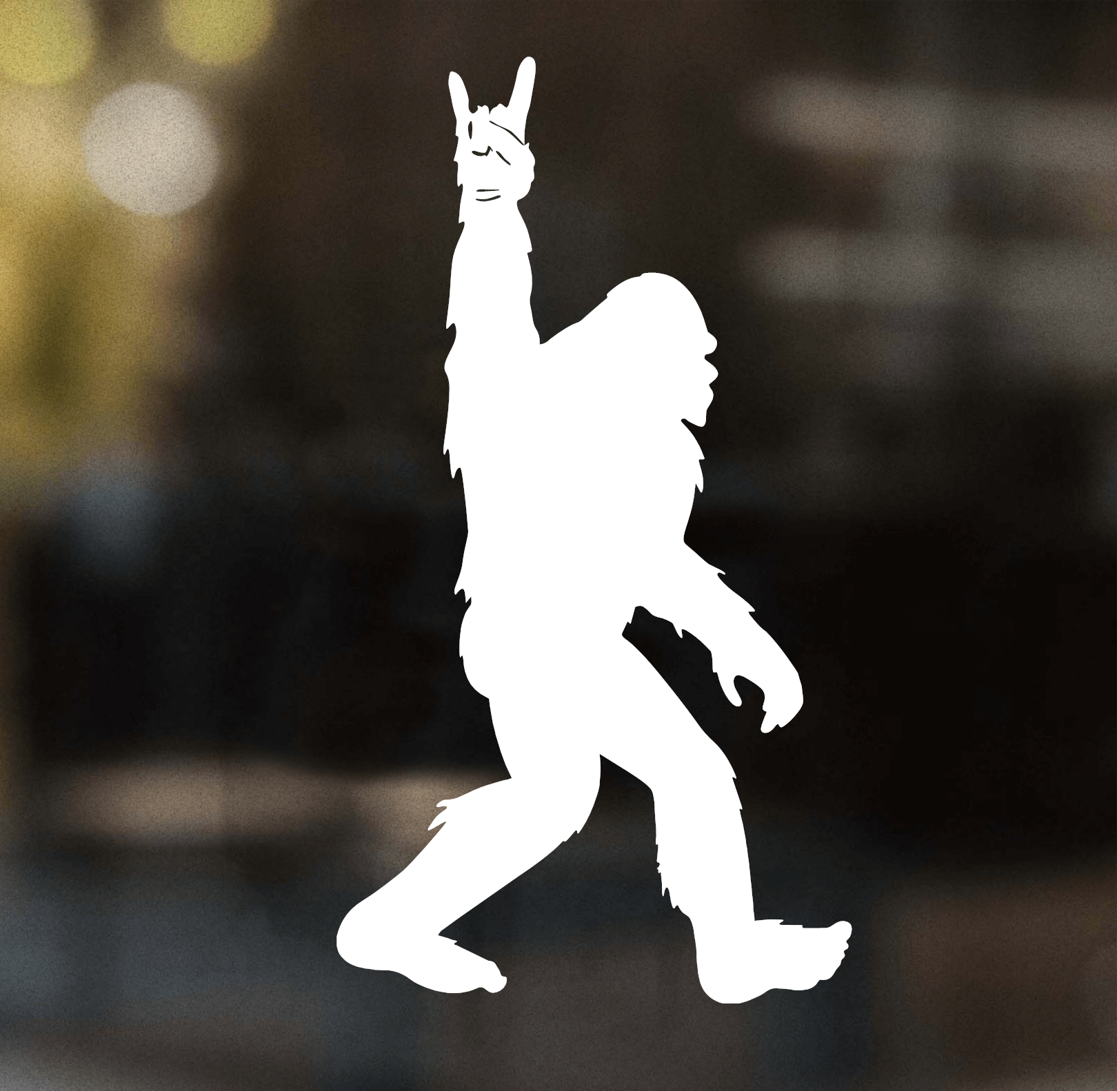Bigfoot Rock Sign Decal