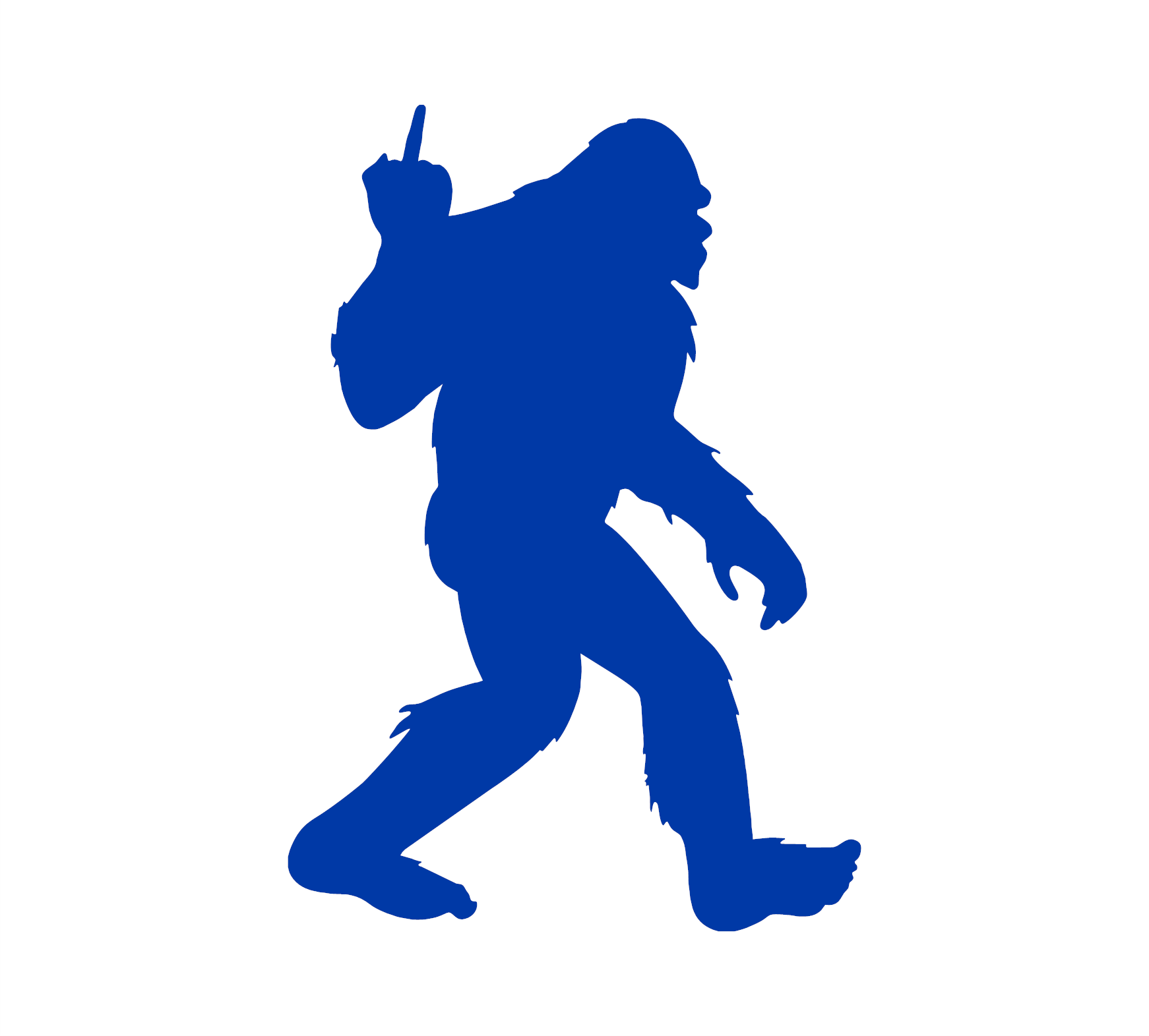 Bigfoot Sasquatch Flipping The Bird Decal - Image 3