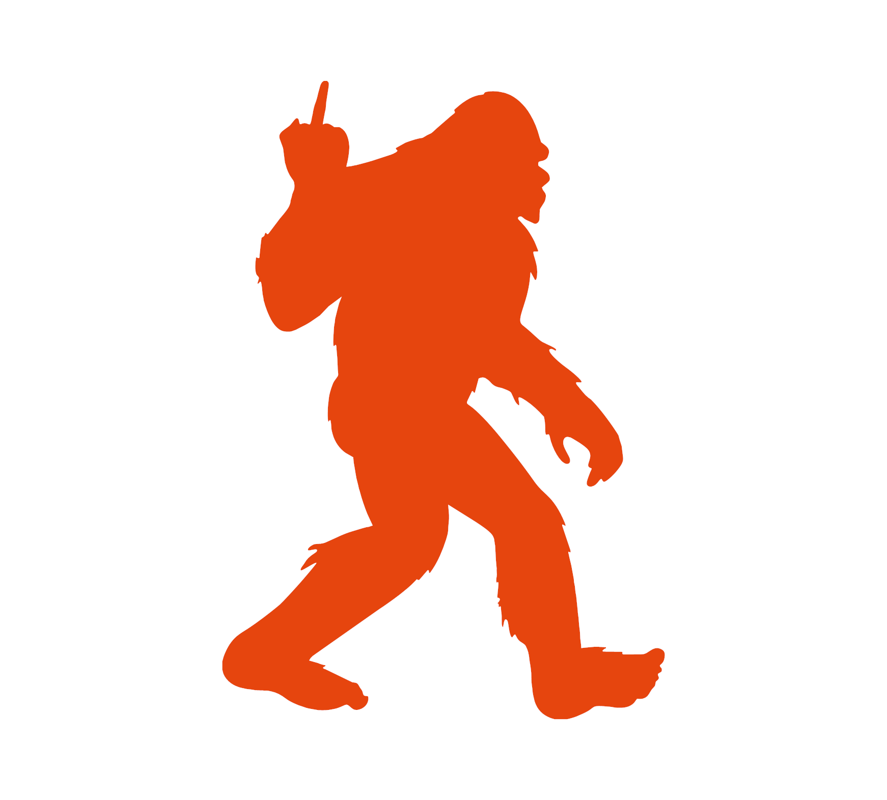 Bigfoot Sasquatch Flipping The Bird Decal - Image 4