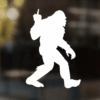 Bigfoot Sasquatch Flipping The Bird Decal