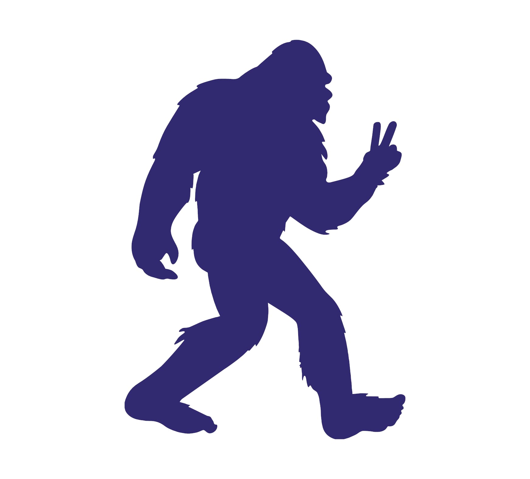 Bigfoot Peace Sign Low Decal - Image 5