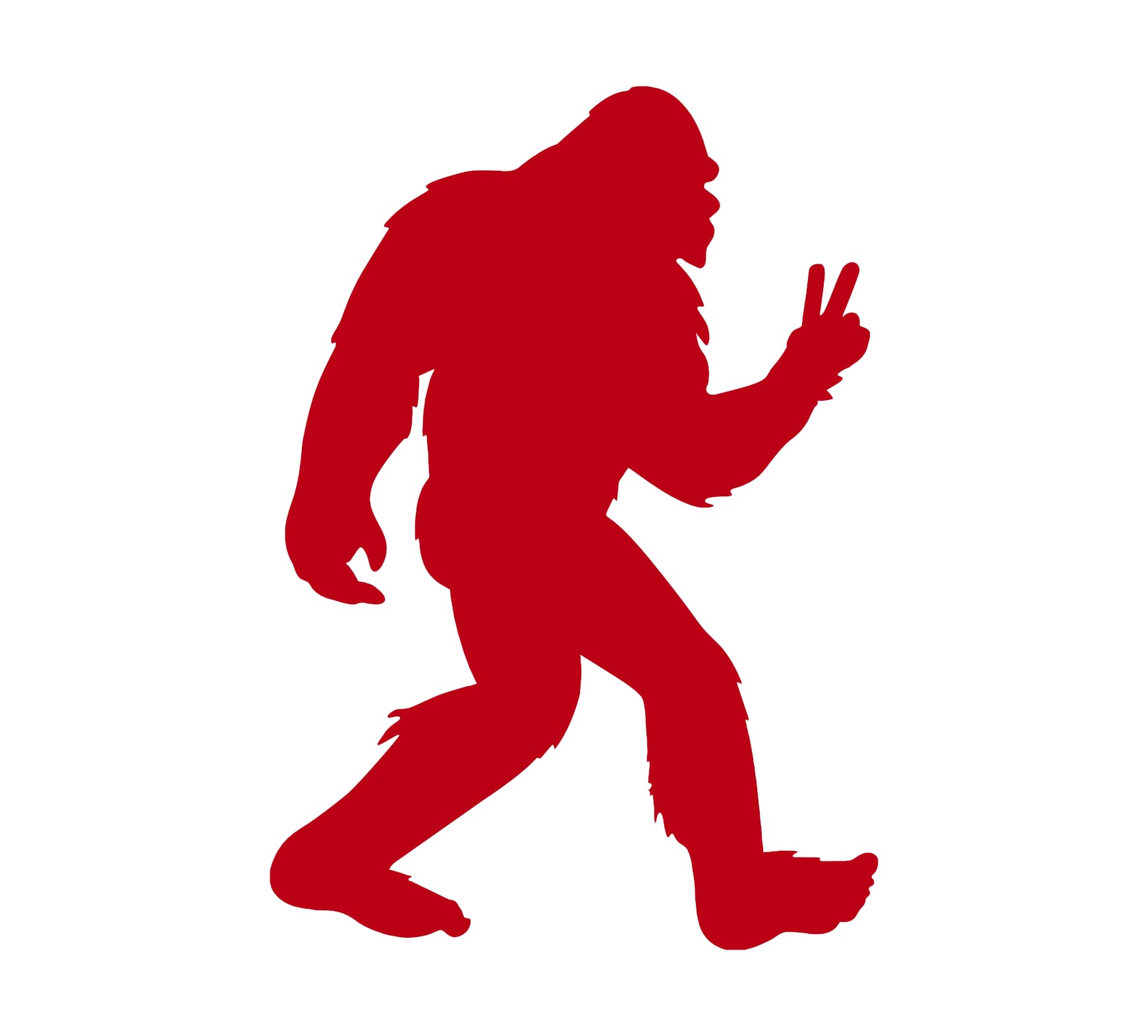 Bigfoot Peace Sign Low Decal - Image 6