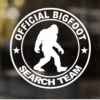 Official Bigfoot Search Team Decal