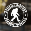 Official Bigfoot Search Vehicle Decal