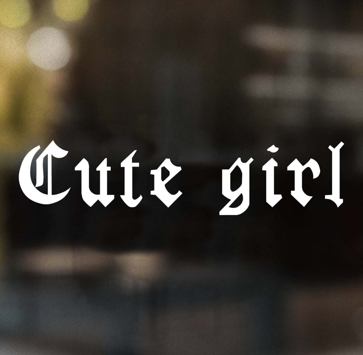 Cute Girl Word Decal