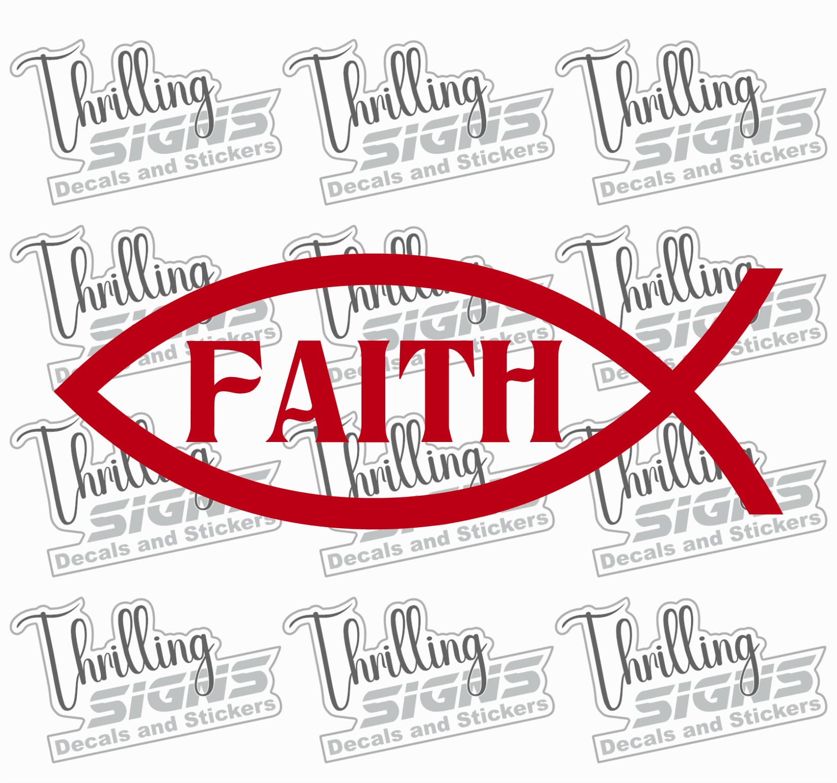 Faith Fish Decal - Image 5