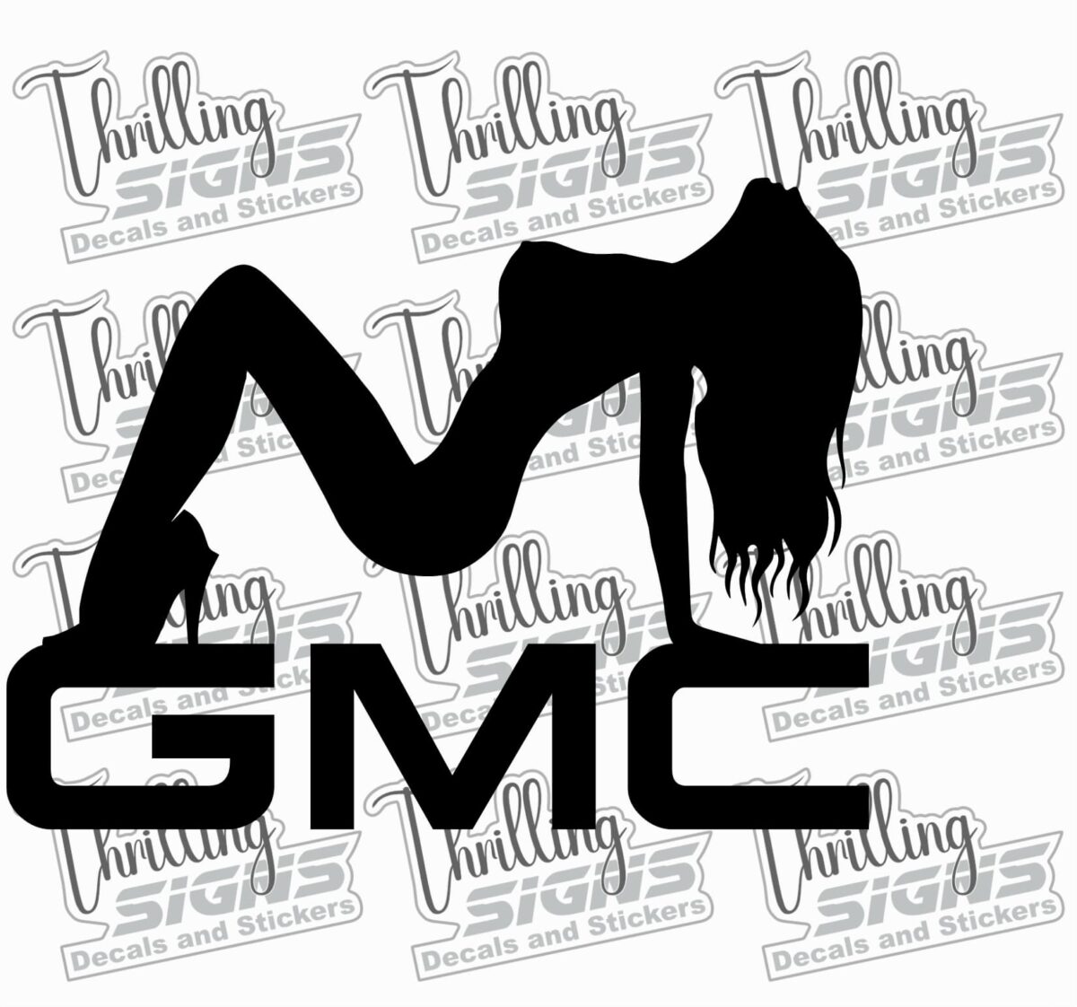 GMC Girl 5 Decal - Image 3