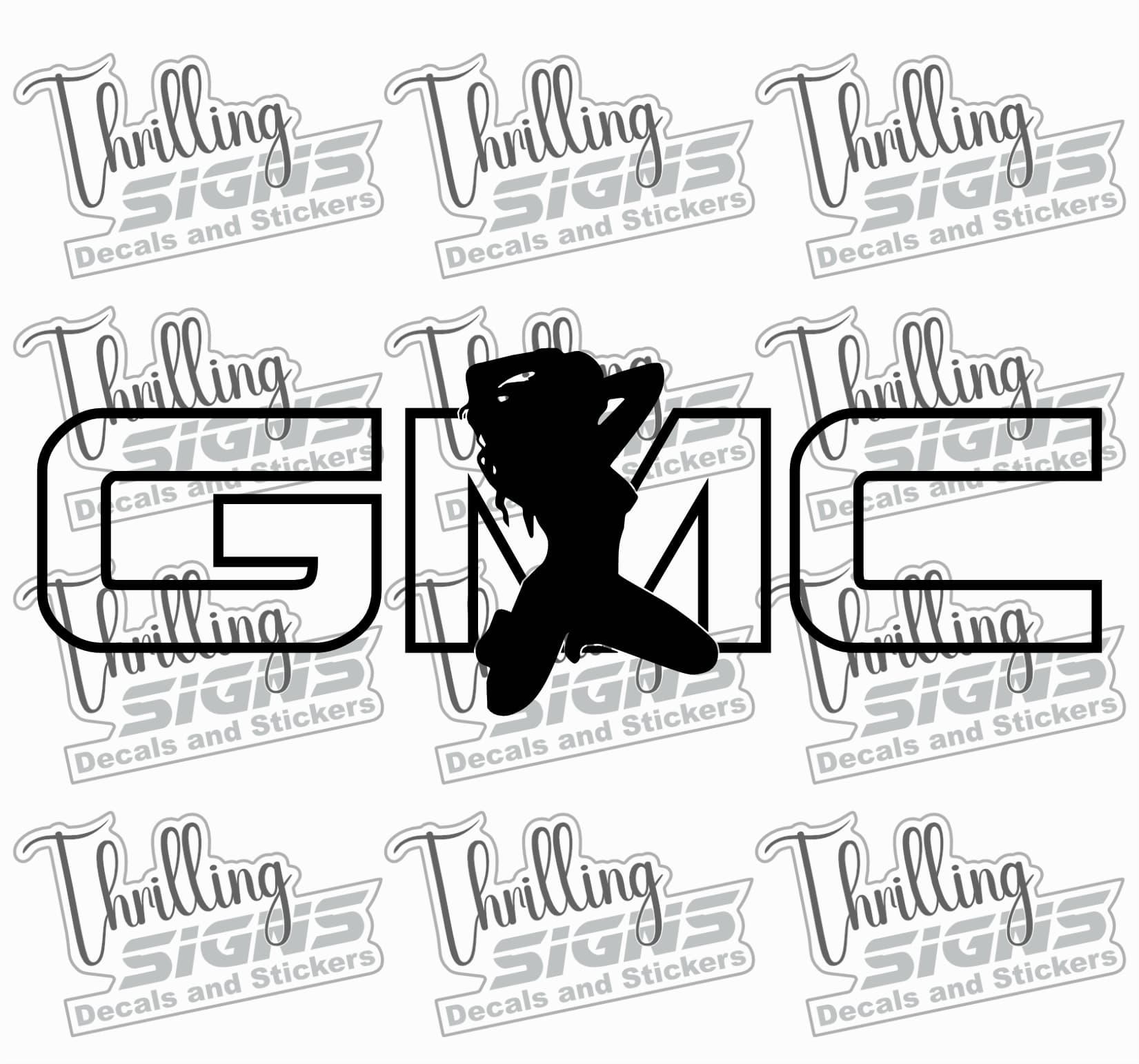 GMC Girl 6 Decal - Image 3