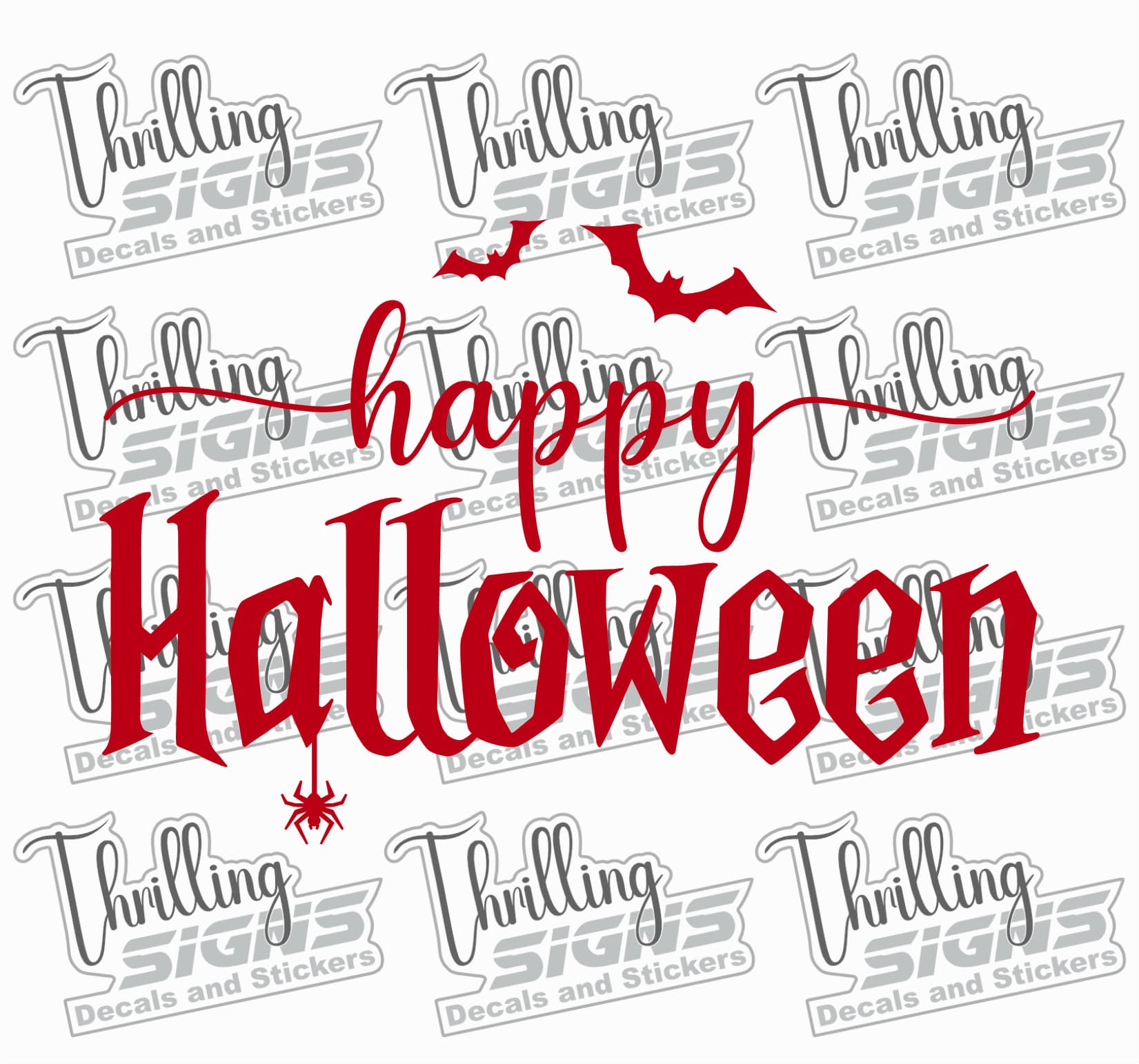 Happy Halloween Decal - Image 4