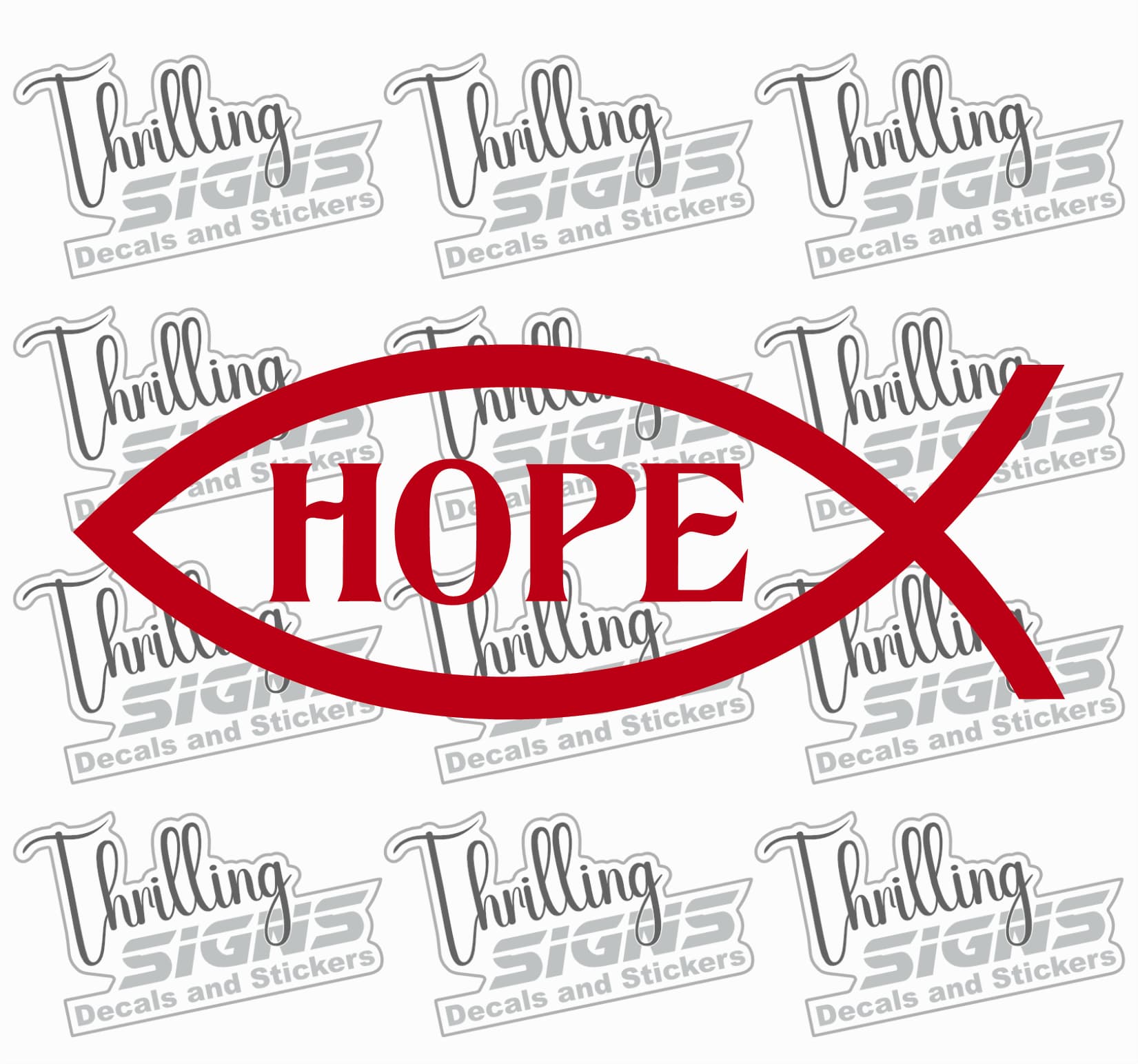 Hope Fish Decal - Image 4