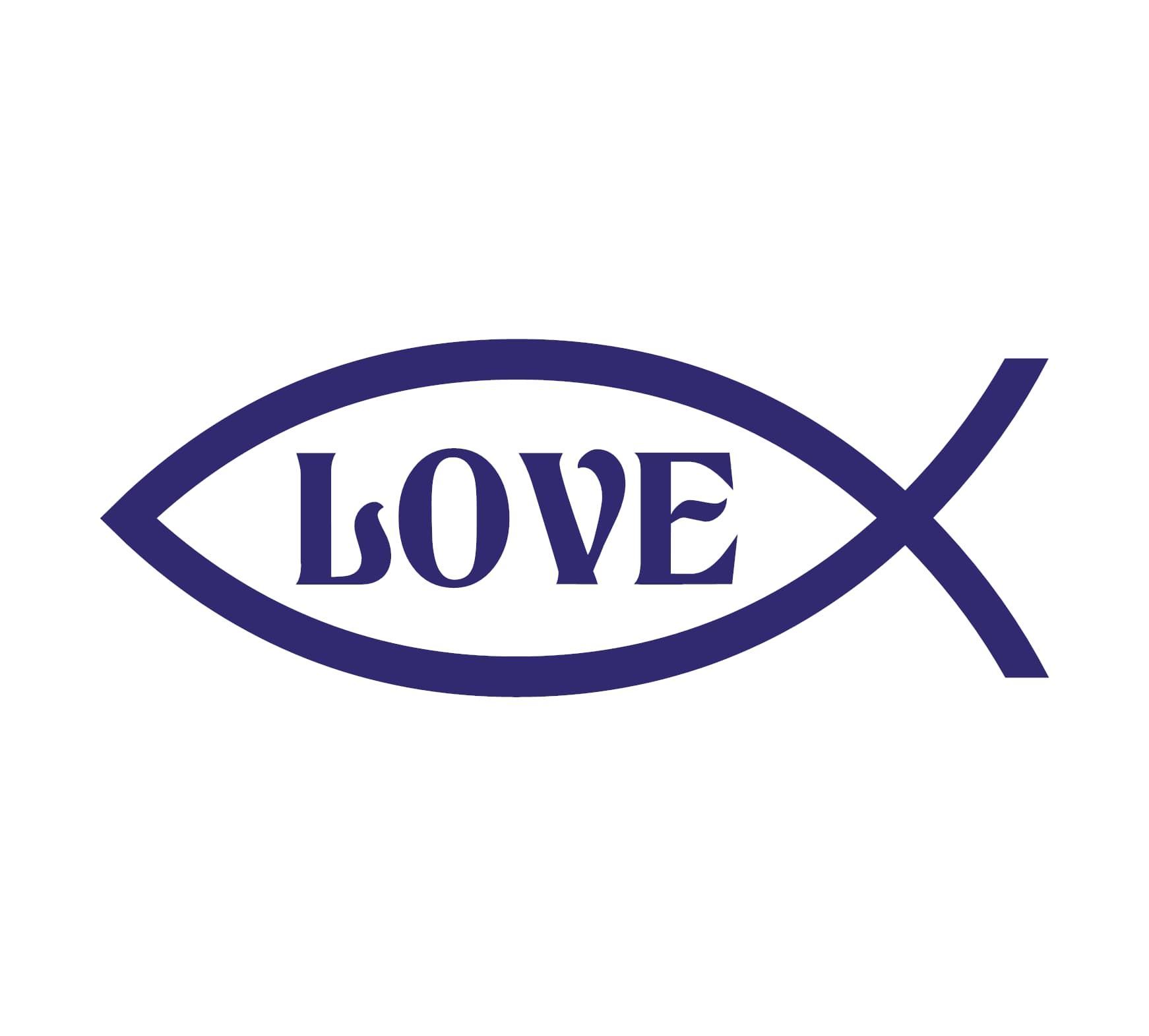 Love Fish Decal - Image 3