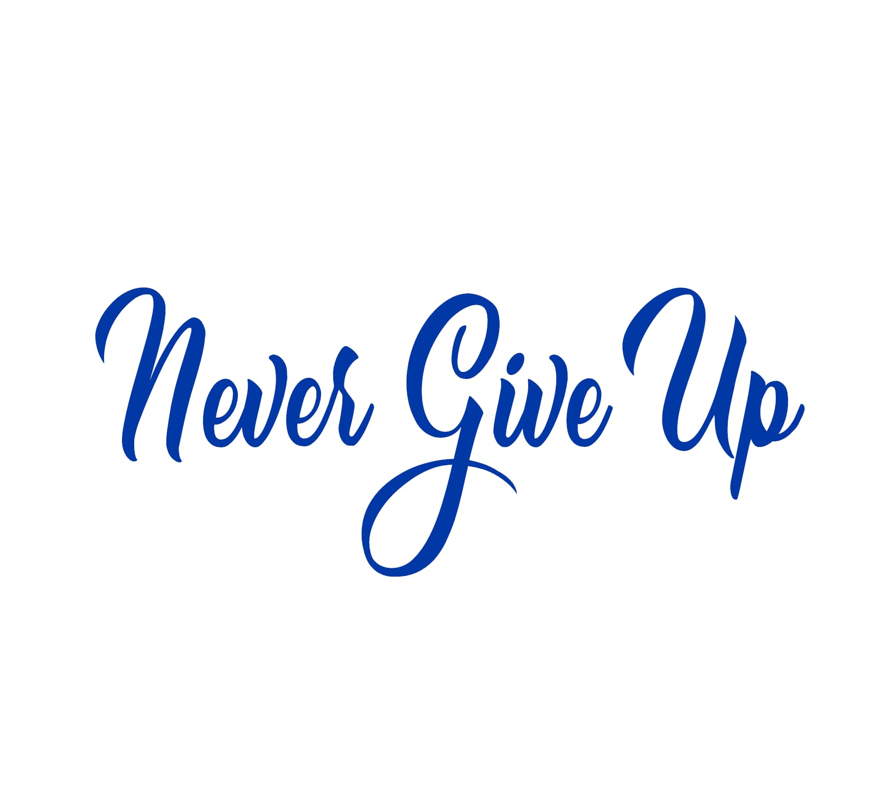 Never Give Up Decal - Image 3