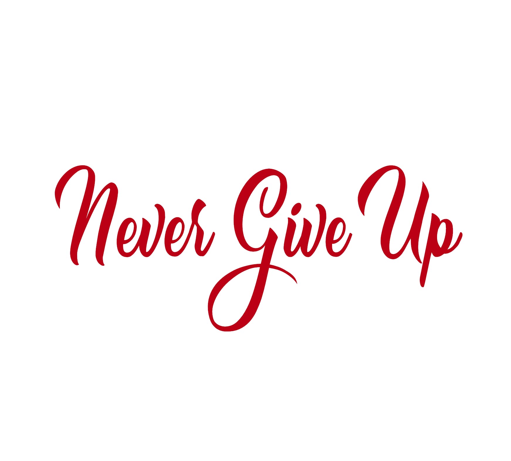 Never Give Up Decal - Image 4
